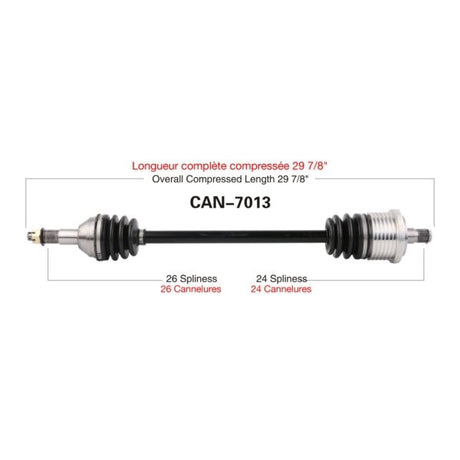 TRAKMOTIVE COMPLETE AXLE (CAN - 7013) - Driven Powersports Inc.844084078315CAN - 7013