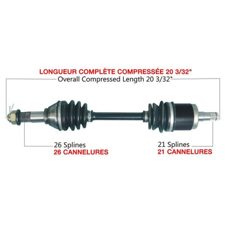 TRAKMOTIVE COMPLETE AXLE (CAN - 7020) - Driven Powersports Inc.844084084903CAN - 7020