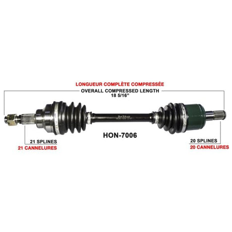 TRAKMOTIVE COMPLETE AXLE (HON - 7006) - Driven Powersports Inc.844084079886HON - 7006