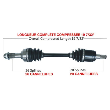 TRAKMOTIVE COMPLETE AXLE (HON - 7027) - Driven Powersports Inc.844084084750HON - 7027