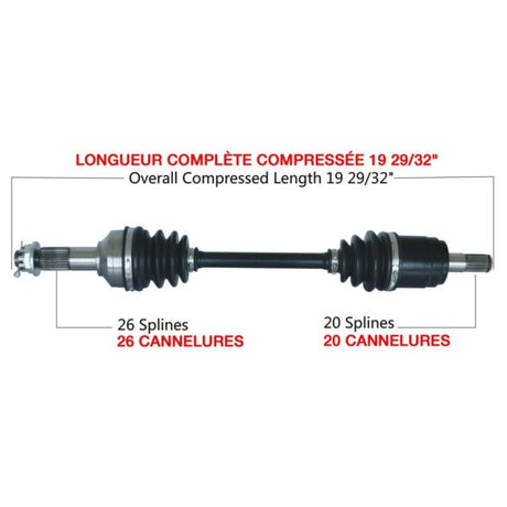 TRAKMOTIVE COMPLETE AXLE (HON - 7029) - Driven Powersports Inc.844084084774HON - 7029