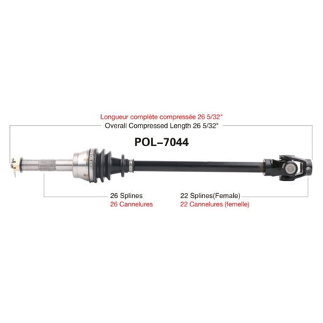 TRAKMOTIVE COMPLETE AXLE (POL - 7044) - Driven Powersports Inc.844084078377POL - 7044