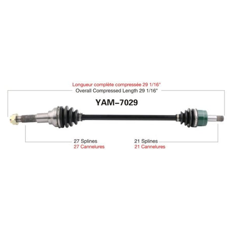 TRAKMOTIVE COMPLETE AXLE (YAM - 7029) - Driven Powersports Inc.844084078308YAM - 7029