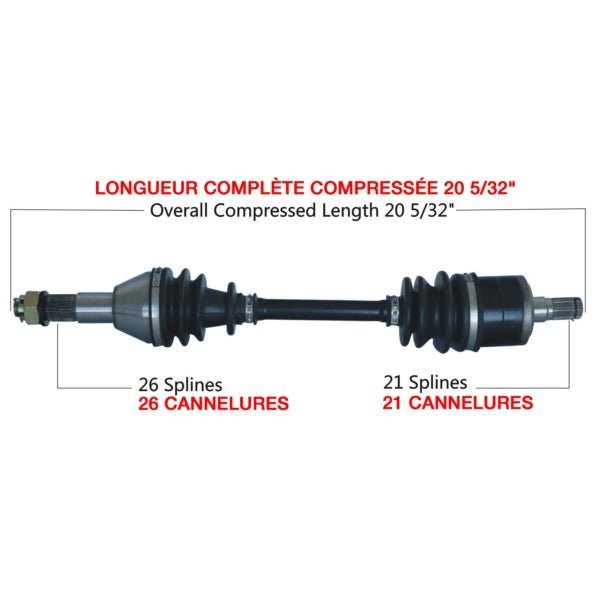 TRAKMOTIVE COMPLETE AXLE (CAN - 7027) - Driven Powersports Inc.844084084972CAN - 7027