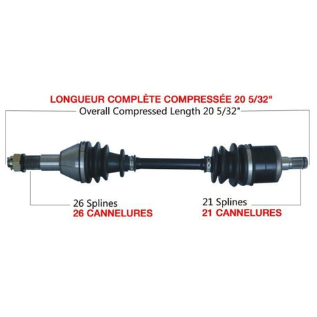TRAKMOTIVE COMPLETE AXLE (CAN - 7027) - Driven Powersports Inc.844084084972CAN - 7027