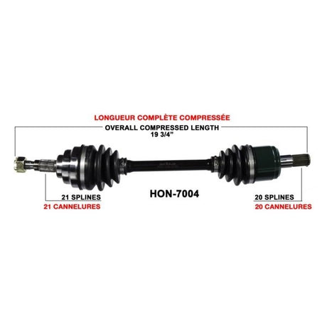 TRAKMOTIVE COMPLETE AXLE (HON - 7004) - Driven Powersports Inc.844084079909HON - 7004