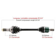 TRAKMOTIVE COMPLETE AXLE (YAM - 7025) - Driven Powersports Inc.844084084101YAM - 7025