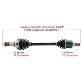 TRAKMOTIVE COMPLETE AXLE (YAM - 7025) - Driven Powersports Inc.844084084101YAM - 7025