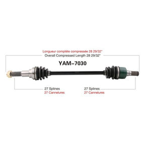 TRAKMOTIVE COMPLETE AXLE (YAM - 7030) - Driven Powersports Inc.844084078292YAM - 7030