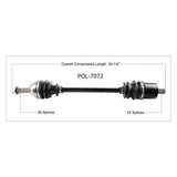 TRAKMOTIVE COMPLETE AXLE (POL - 7072) - Driven Powersports Inc.844084027221POL - 7072