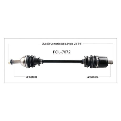 TRAKMOTIVE COMPLETE AXLE (POL - 7072) - Driven Powersports Inc.844084027221POL - 7072