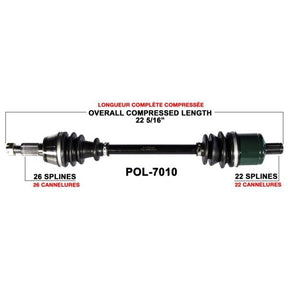 TRAKMOTIVE COMPLETE AXLE (POL - 7010) - Driven Powersports Inc.844084079664POL - 7010