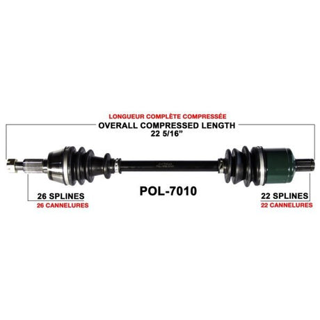 TRAKMOTIVE COMPLETE AXLE (POL - 7010) - Driven Powersports Inc.844084079664POL - 7010