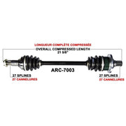 TRAKMOTIVE COMPLETE AXLE (ARC - 7003) - Driven Powersports Inc.844084079978ARC - 7003