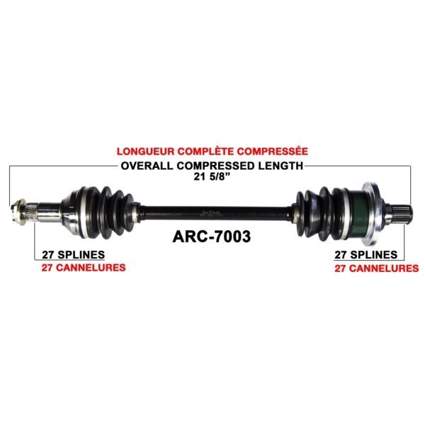 TRAKMOTIVE COMPLETE AXLE (ARC - 7003) - Driven Powersports Inc.844084079978ARC - 7003