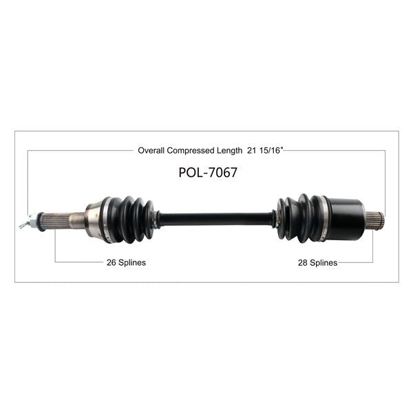TRAKMOTIVE COMPLETE AXLE (POL - 7067) - Driven Powersports Inc.844084027177POL - 7067