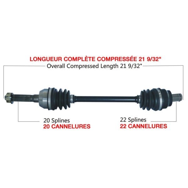 TRAKMOTIVE COMPLETE AXLE (POL - 7053) - Driven Powersports Inc.844084085085POL - 7053