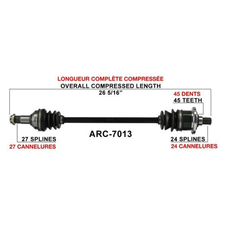 TRAKMOTIVE COMPLETE AXLE (ARC - 7013) - Driven Powersports Inc.844084079350ARC - 7013