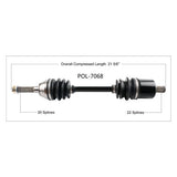 TRAKMOTIVE COMPLETE AXLE (POL - 7068) - Driven Powersports Inc.844084027184POL - 7068