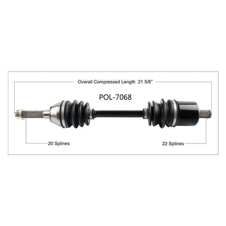 TRAKMOTIVE COMPLETE AXLE (POL - 7068) - Driven Powersports Inc.844084027184POL - 7068