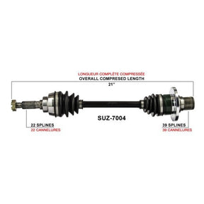 TRAKMOTIVE COMPLETE AXLE (SUZ - 7004) - Driven Powersports Inc.844084079572SUZ - 7004