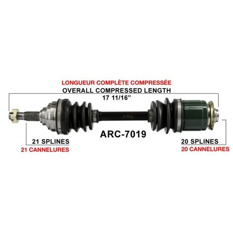 TRAKMOTIVE COMPLETE AXLE (ARC - 7019) - Driven Powersports Inc.844084079374ARC - 7019