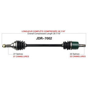 TRAKMOTIVE COMPLETE AXLE (JDR - 7002) - Driven Powersports Inc.844084078094JDR - 7002