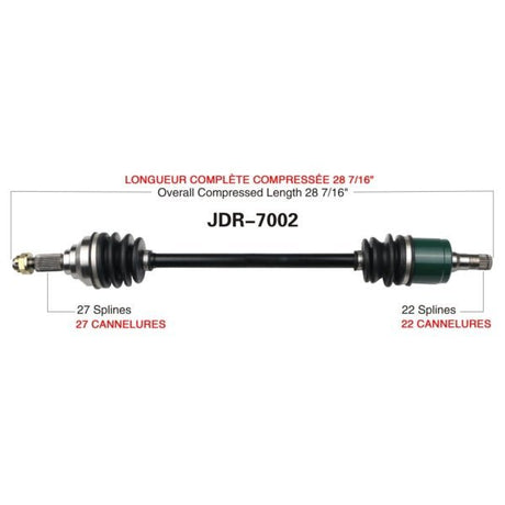 TRAKMOTIVE COMPLETE AXLE (JDR - 7002) - Driven Powersports Inc.844084078094JDR - 7002