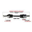 TRAKMOTIVE COMPLETE AXLE (KAW - 7004) - Driven Powersports Inc.844084079800KAW - 7004