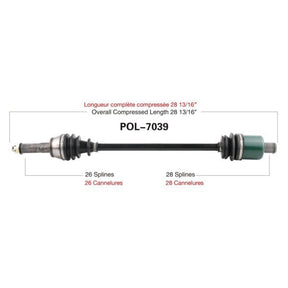 TRAKMOTIVE COMPLETE AXLE (POL - 7039) - Driven Powersports Inc.844084078407POL - 7039