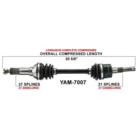 TRAKMOTIVE COMPLETE AXLE (YAM - 7007) - Driven Powersports Inc.844084079497YAM - 7007