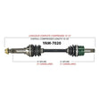 TRAKMOTIVE COMPLETE AXLE (YAM - 7020) - Driven Powersports Inc.844084078957YAM - 7020