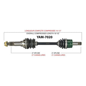 TRAKMOTIVE COMPLETE AXLE (YAM - 7020) - Driven Powersports Inc.844084078957YAM - 7020