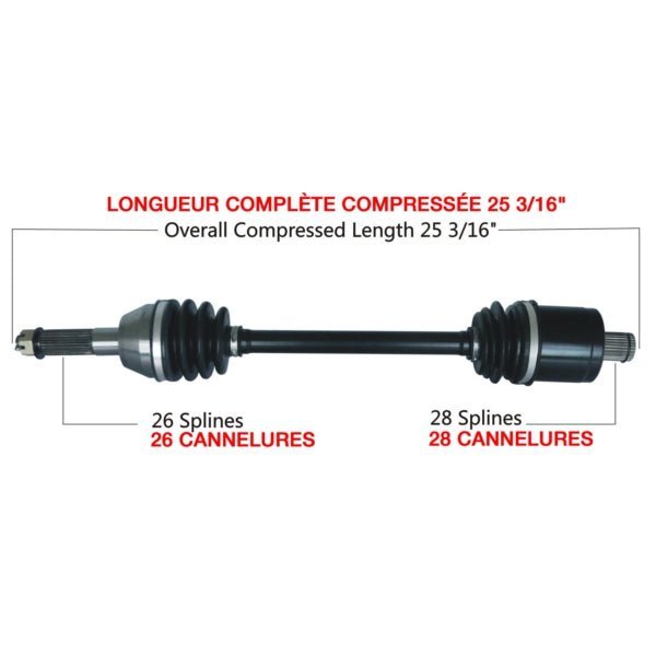 TRAKMOTIVE COMPLETE AXLE (POL - 7056) - Driven Powersports Inc.844084085115POL - 7056
