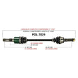 TRAKMOTIVE COMPLETE AXLE (POL - 7029) - Driven Powersports Inc.844084079022POL - 7029