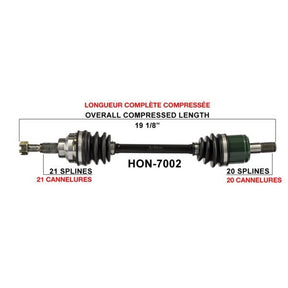 TRAKMOTIVE COMPLETE AXLE (HON - 7002) - Driven Powersports Inc.840840799234HON - 7002
