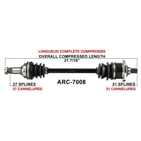 TRAKMOTIVE COMPLETE AXLE (ARC - 7008) - Driven Powersports Inc.844084079213ARC - 7008