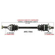 TRAKMOTIVE COMPLETE AXLE (ARC - 7004) - Driven Powersports Inc.844084079961ARC - 7004