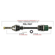 TRAKMOTIVE COMPLETE AXLE (POL - 7027) - Driven Powersports Inc.844084079060POL - 7027