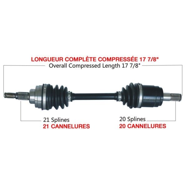 TRAKMOTIVE COMPLETE AXLE (HON - 7034) - Driven Powersports Inc.844084084729HON - 7034