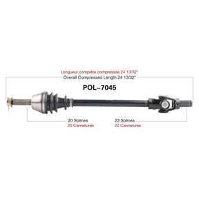 TRAKMOTIVE COMPLETE AXLE (POL - 7045) - Driven Powersports Inc.844084078360POL - 7045