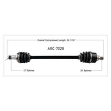 TRAKMOTIVE COMPLETE AXLE (ARC - 7028) - Driven Powersports Inc.844084044181ARC - 7028