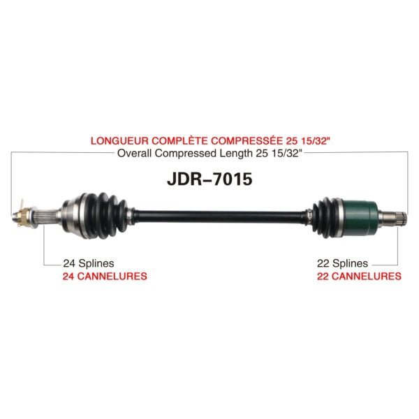 TRAKMOTIVE COMPLETE AXLE (JDR - 7015) - Driven Powersports Inc.844084084033JDR - 7015