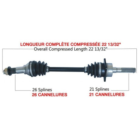 TRAKMOTIVE COMPLETE AXLE (CAN - 7018) - Driven Powersports Inc.844084084880CAN - 7018