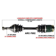 TRAKMOTIVE COMPLETE AXLE (ARC - 7002) - Driven Powersports Inc.844084079985ARC - 7002