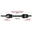 TRAKMOTIVE COMPLETE AXLE (HON - 7010) - Driven Powersports Inc.844084079855HON - 7010