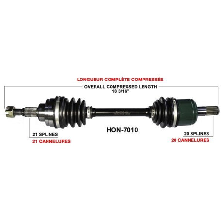 TRAKMOTIVE COMPLETE AXLE (HON - 7010) - Driven Powersports Inc.844084079855HON - 7010