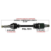 TRAKMOTIVE COMPLETE AXLE (POL - 7011) - Driven Powersports Inc.844084079657POL - 7011