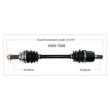 TRAKMOTIVE COMPLETE AXLE (HON - 7046) - Driven Powersports Inc.844084045928HON - 7046