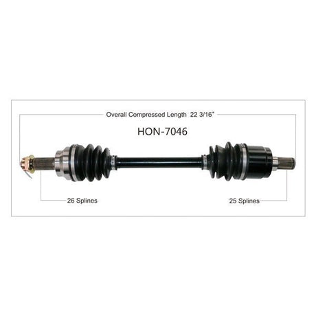 TRAKMOTIVE COMPLETE AXLE (HON - 7046) - Driven Powersports Inc.844084045928HON - 7046